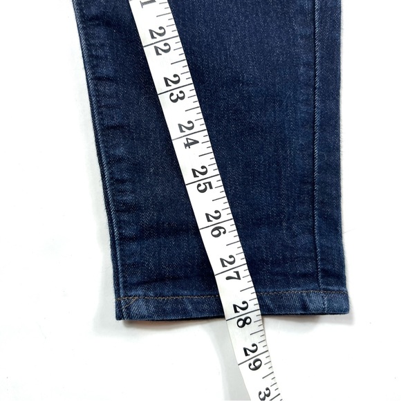Loft Dark Wash Modern High Waist Skinny Ankle Jeans Size 27 - Picture 9 of 9
